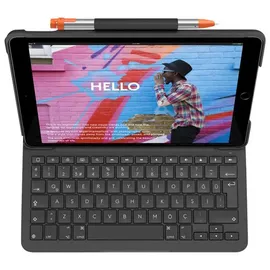 Logitech Slim Folio - Tastatur und Foliohülle - kabellos - Bluetooth LE - QWERTY