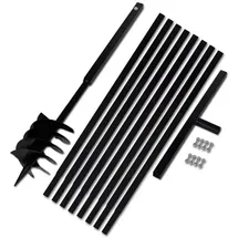 vidaXL Hand-Erdbohrer mit Griff 180 mm