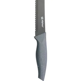Alpina 6 teiliges Messer-Set Brot, Fleisch, Allzweck, Schäler und Santoku-Messer 6-tlg. Schwarz