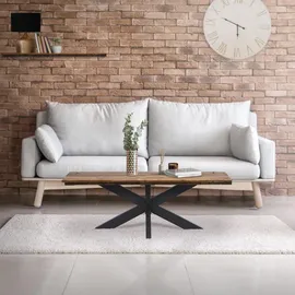 ML-Design Tischgestell Spider 98x58x43 cm Schwarz, Kreuzgestell Kreuz X-Design