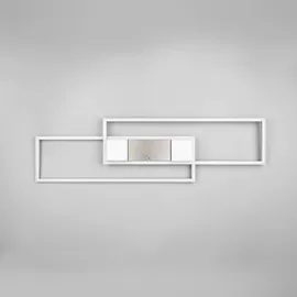 Trio Deckenleuchte Albany Aluminium Silber Nickel matt