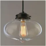 Kosilum - Wassertropfen-Hängeleuchte aus transparentem Glas - Cerro