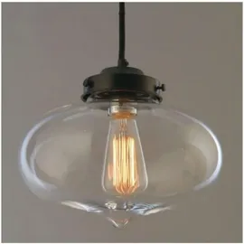 Kosilum - Wassertropfen-Hängeleuchte aus transparentem Glas - Cerro