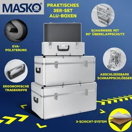 Masko Alubox Aluminium 0 l Silber