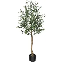 luxuskollektion Künstlicher Olivenbaum Pflanze 120cm Indoor Outdoor Deko Fake Tropisch