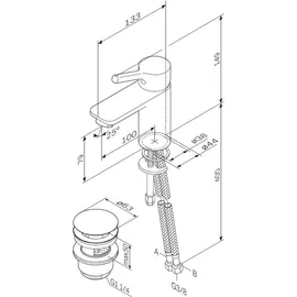 AM.PM X-Joy S Waschtischarmatur Schwarz