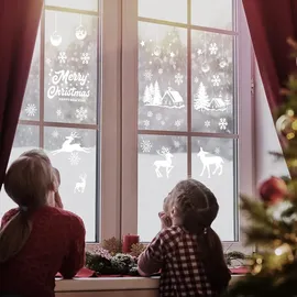 luxuskollektion Fensterbilder Weihnachten Schneeflocken Selbstklebend 9
