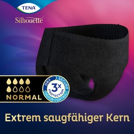 TENA Silhouette Normal L Noir 6 x 9 St.