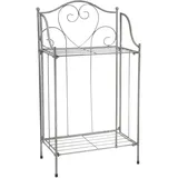 Ambiente Haus Pflanzentreppe Regal 65 x 30 cm Grau