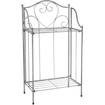 Ambiente Haus Pflanzentreppe Regal 65 x 30 cm Grau