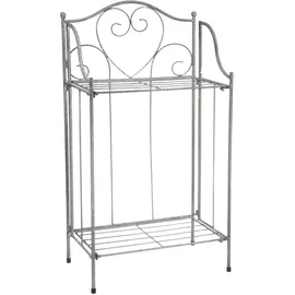 Ambiente Haus Pflanzentreppe Regal 65 x 30 cm Grau