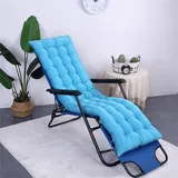 Morbuy Deckchair Auflagen für Gartenliegen, Sonnenliege Kissen Tragbare Garten Innenhof Gepolstertes Bett Relax-Liegestuhl Sitzauflage für Deckchair, Innen, Außen (53 * 200cm,Hellblau)