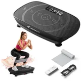 MERACH Vibrationsplatte Trainingsgerät, Angetriebene Vibrationsplattform, (1 tlg), für Ganzkörpertraining, Fettverbrennung und Muskelaufbau und Formung schwarz