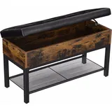 VASAGLE Schuhbank LSB46BXV1 braun, schwarz Kunstleder 70,0 cm