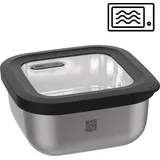GEFU Frischhaltedose quadratisch schwarz 18,3 x 9,1 x 18,3 cm 1,8 l
