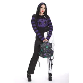 Banned Alien Space Cat Rucksack Schwarz/Multicolor