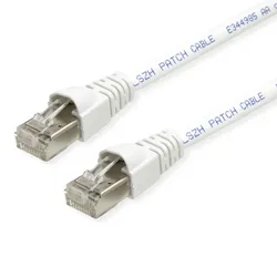 TELEGÄRTNER Patchkabel S/FTP, Kat.6A, LSOH, weiß, 1 m