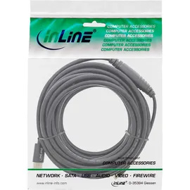 InLine USB Display Kabel USB-C Stecker zu HDMI Stecker 5 m Schwarz