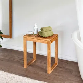 Wenko Badhocker Mod. Fondi aus massivem Akazienholz 60 x 39 x 30 cm braun