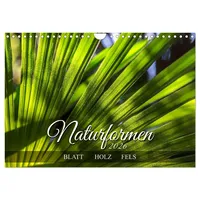 Calvendo Naturformen, Blatt, Holz, Fels (Wandkalender 2026 DIN A4