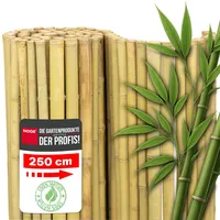 Noor Sichtschutzmatte 1,5 x 2,5 m Natur Bambus