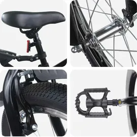 vidaXL Kinderfahrrad 18 Zoll schwarz