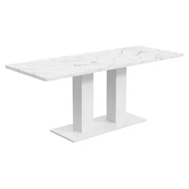 stilvora Esstisch 140 x 70 x 180 cm weiß