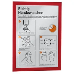 DURABLE Magnetrahmen selbstklebend DURAFRAME® rot A4, 2 St.