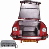 Carbecue Edelstahl Gasgrill Autofront BBQ Grill Auto 3 Brenner Standgrill - Rot