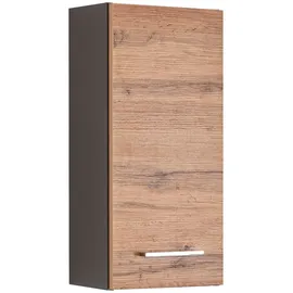 WELLTIME Hängeschrank WELLTIME "Avignon", braun (eiche, graphit), B:30cm H:64cm T:20cm, Schränke, Hängeschrank, In drei verschiednen Farben erhältlich