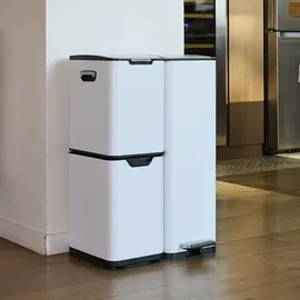 Kitchen Move Treteimer 60 l Weiß