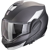 Scorpion EXO-Tech Evo Team, Modularhelm - Matt Schwarz/Silber - L