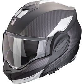 Scorpion EXO-Tech Evo Team, Modularhelm - Matt Schwarz/Silber - L