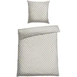 SCHIESSER Bettwäsche »Yosa aus weicher Baumwolle mit schlichtem Minimaldessin«, Made in Green beige