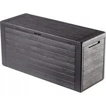 Kadax Gartenkiste, Aufbewahrungsbox aus Kunststoff, 280l, Dunkelbraun