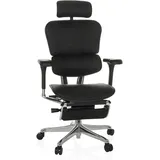 HJH Office Chefsessel ERGOHUMAN Plus LEGPRO GEN2 Leder mit Fußablage