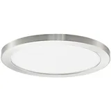 PRIOS Aureka 1 flammig rund grau Aluminium