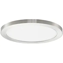PRIOS Aureka 1 flammig rund grau Aluminium
