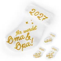 goldprintz Ihr werdet Oma und Opa I Schwangerschaft verkünden 2027 I goldig bedruckte Babysocke I Wir bekommen ein Baby verkünden I Verkündung Schwangerschaft I Baby Überraschung I Babynews