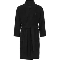 G-Star Bademantel G-STAR "ARGON, DRESSING GOWN" Gr. XL, schwarz, XL, Kunstfaser, Hausmäntel, Bademantel, Morgenmantel mit Schalkragen
