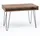 KADIMA DESIGN Schreibtisch BAGLI braun 110 x 60 x 76 cm Massiv Holz Laptoptisch Sheesham Natur, Landhaus-Stil Arbeitstisch mit 1 Ablage-fach, Bürotisch PC-Tisch | Gr.: onesize
