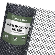 Haga Rasenschutzgitter 2m Br. Meterware Masche 20mm Schutzgitter schwarz