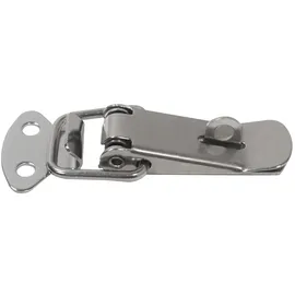 HMF 14980-09 Edelstahl Spannverschluss mit Schlossöse 8 Stück, 27 x 75 mm, Silber