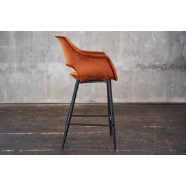 KAWOLA Barhocker ZAJA Barstuhl Sitzhöhe 76 cm Velvet