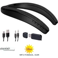 Auviso 2in1-Akku-TV-Nackenlautsprecher schwarz