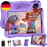 Kinder Tablet 9 Zoll Android 15 Kids Tablet Octa Core,12(6+6) GB RAM + 32 GB ROM