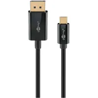 Goobay 75704 USB-C/Displayport 1,0m schwarz