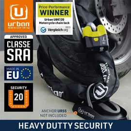 Urban U8K100 Schwarz/Yellow Kettenschloss