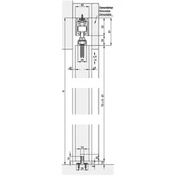 Schiebetürbeschlag Junior 100 Z/Z Pocket