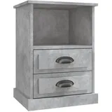 vidaXL Nachtschrank 2 Stk. 43 x 36 x 60 cm Betongrau